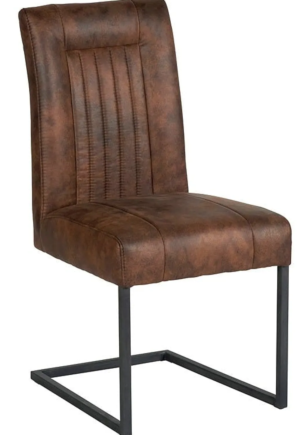 Chaises Industrielles|Chaises Contemporaines| Chaise en tissu microfibres gris et pieds métal noir