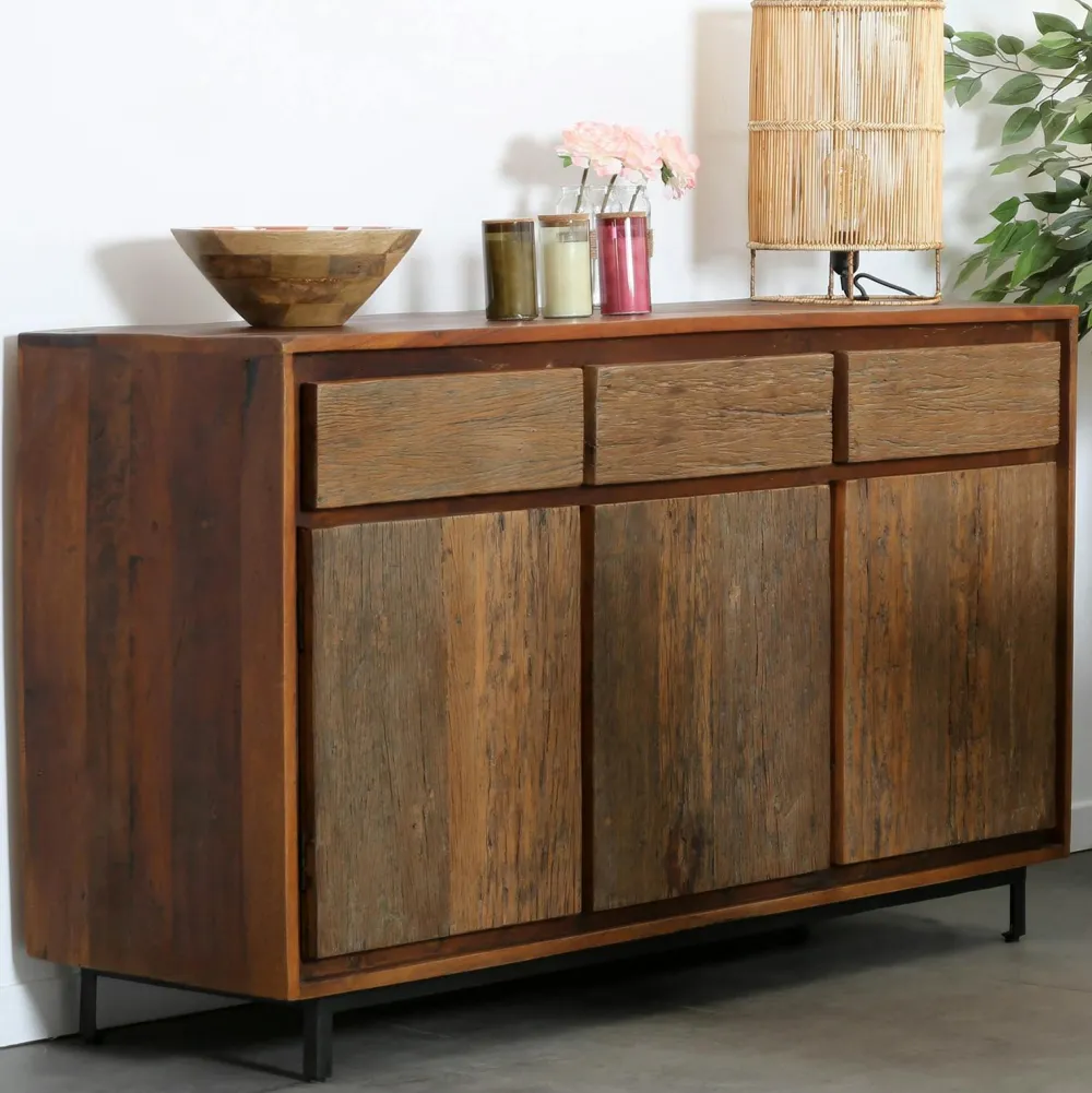 Chaises Industrielles|Chaises Contemporaines| Chaise en tissu microfibres gris et pieds métal noir