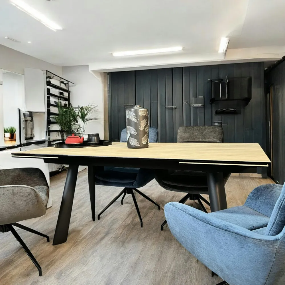 Univers Déco·Design Contemporain|Chaises Capitonnées|Melbourne Chaise en velours bleu (lot de 2)