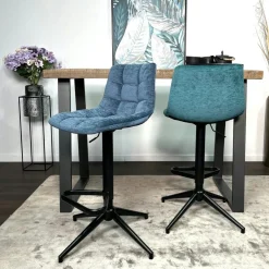 Chaises Scandinaves|Chaises Capitonnées|MALMOE Chaise en velours gris anthracite (lot de 2)