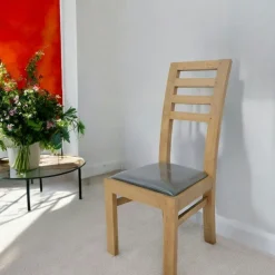 Chaises En Bois|Chaises Contemporaines|Olga Chaise Hévéa assise mousse 45x49x100cm