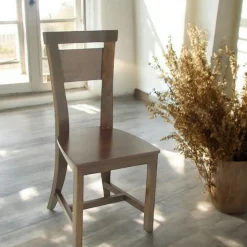 Chaises En Bois|Meubles De Cuisine·Chaises|Maori Chaise Hévéa dossier incurvé 45x49x96cm