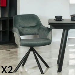 Chaises Avec Accoudoirs|Chaises Industrielles| Chaise industrielle confort avec assise en microfibre chocolat