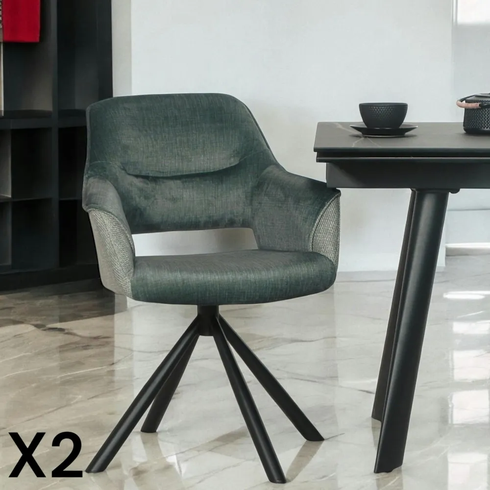 Chaises Avec Accoudoirs|Chaises Industrielles| Chaise industrielle confort avec assise en microfibre chocolat