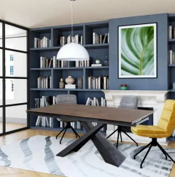 Chaises Capitonnées|Chaises Industrielles| Chaise marron capitonnée salle à manger