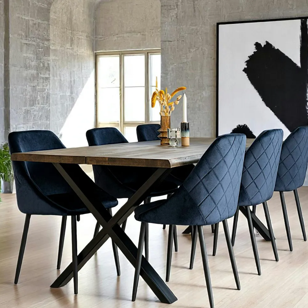 Meubles De Cuisine·Chaises|Chaises Contemporaines|BERLIN Chaise pivotante marron vintage avec surpiqure décorative (lot de 2)