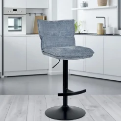 Chaises Capitonnées|Chaises Contemporaines|IENA Chaise rotative tissu kaki (lot de 2)