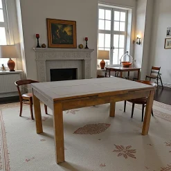 Chaises Capitonnées|Chaises Contemporaines|IENA Chaise rotative tissu rouille (lot de 2)