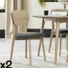 Univers Déco·Scandinave Hygge|Chaises En Bois|COPENHAGUE Chaise scandinave (lot de 2)