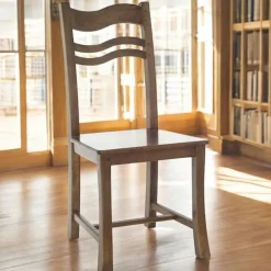 Chaises En Bois|Meubles De Cuisine·Chaises|Tradition Chaise Vague Hévéa 45x49x95cm