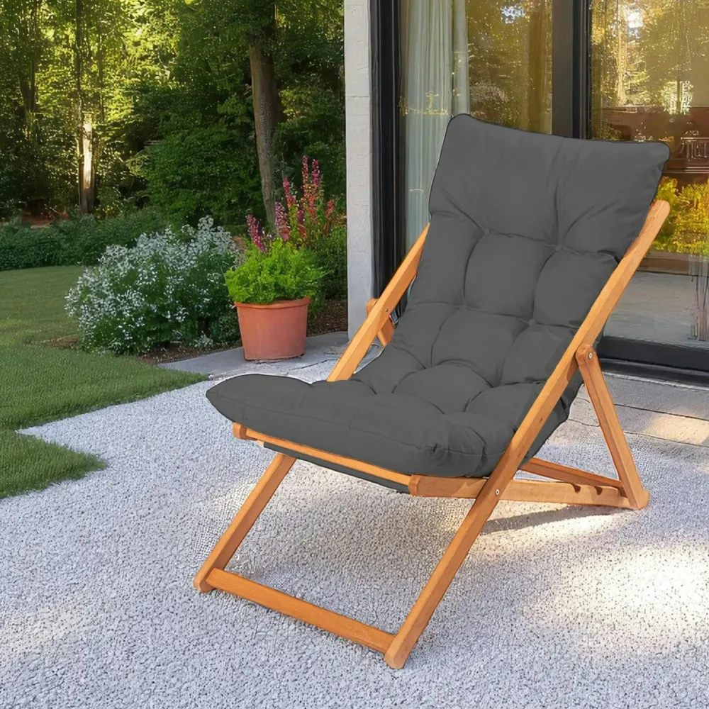 Transats / Bains De Soleil|SORA Chilienne beige confort - pliante, inclinable