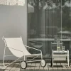 Transats / Bains De Soleil|Meubles En Aluminium Brafab|Oslo Chilienne design blanche