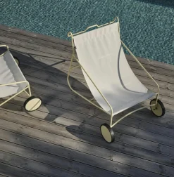 Transats / Bains De Soleil|Meubles En Aluminium Brafab|Oslo Chilienne design blanche