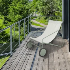 Transats / Bains De Soleil|Meubles En Aluminium Brafab|Oslo Chilienne design blanche