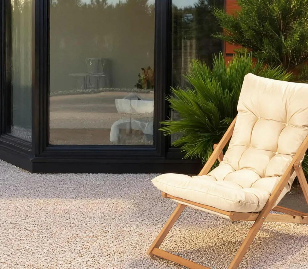 Transats / Bains De Soleil|SORA Chilienne taupe confort - pliante, inclinable