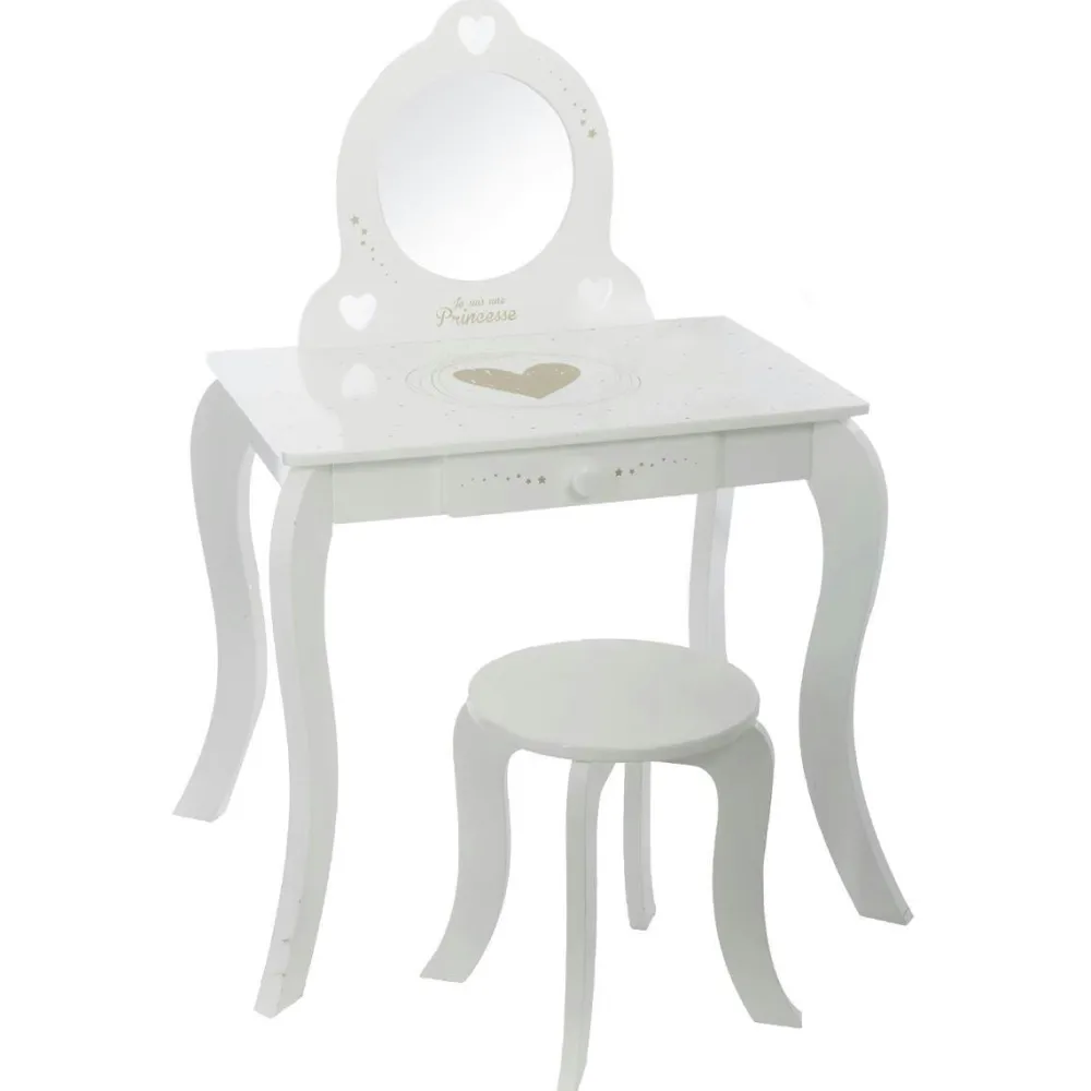 Meubles De Chambre·Coiffeuses| Coiffeuse enfant avec tabouret