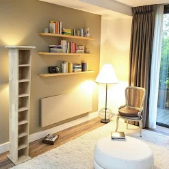 Meubles De Salon·Colonnes De Rangement|Meubles De Rangement·Colonnes De Rangement|Tradition Colonne range CD 7 étages hévéa 24x24x138cm