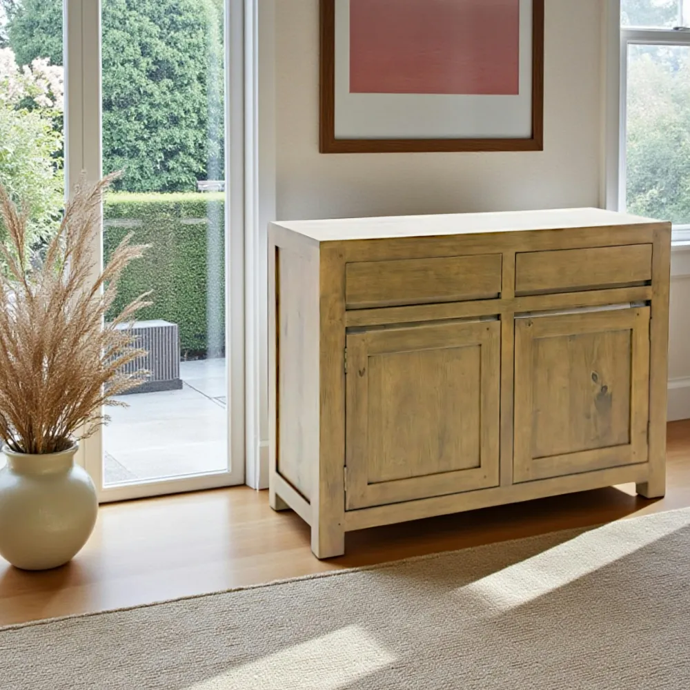 Meubles De Salon·Colonnes De Rangement|Meubles De Rangement·Colonnes De Rangement|Tradition Colonne vitrine 1 porte 3 tiroirs hévéa 130cm