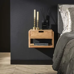 Commodes En Bois|Commodes Scandinaves|ALGA Commode 3 tiroirs bois clair et cannage