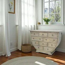 Commodes En Bois|Tradition Commode bois massif 10 tiroirs