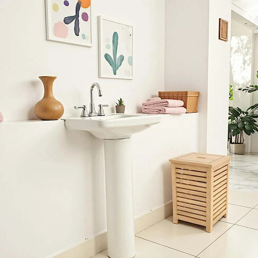 Commodes En Bois|Tradition Commode demi cercle hévéa massif 110x60cm