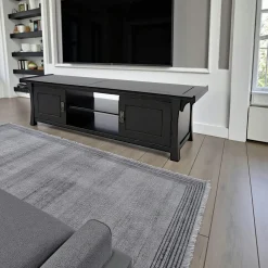 Commodes En Bois|Tradition Commode demi cercle hévéa massif 110x60cm