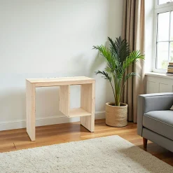 Consoles En Bois|Consoles En Bois|Gala Console / Bureau Hévéa 1 niche 90x36x76cm