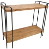 Consoles Industrielles|Consoles Industrielles|Atelier Console 2 niveau en bois clair