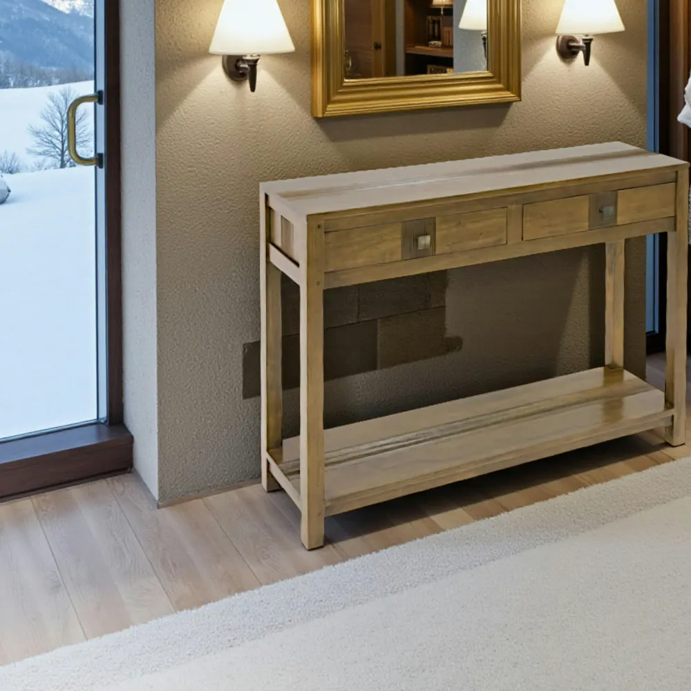 Consoles En Bois|Consoles En Bois|Gala Console bois massif style rétro