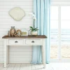 Univers Déco·Maison De Campagne|Consoles En Bois|Bristol Console bois recyclé blanche 2 tiroirs