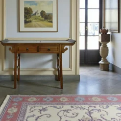 Consoles Avec Tiroirs|Consoles Avec Tiroir|Maori Console chinoise 2 tiroirs hévéa 125x38x89cm