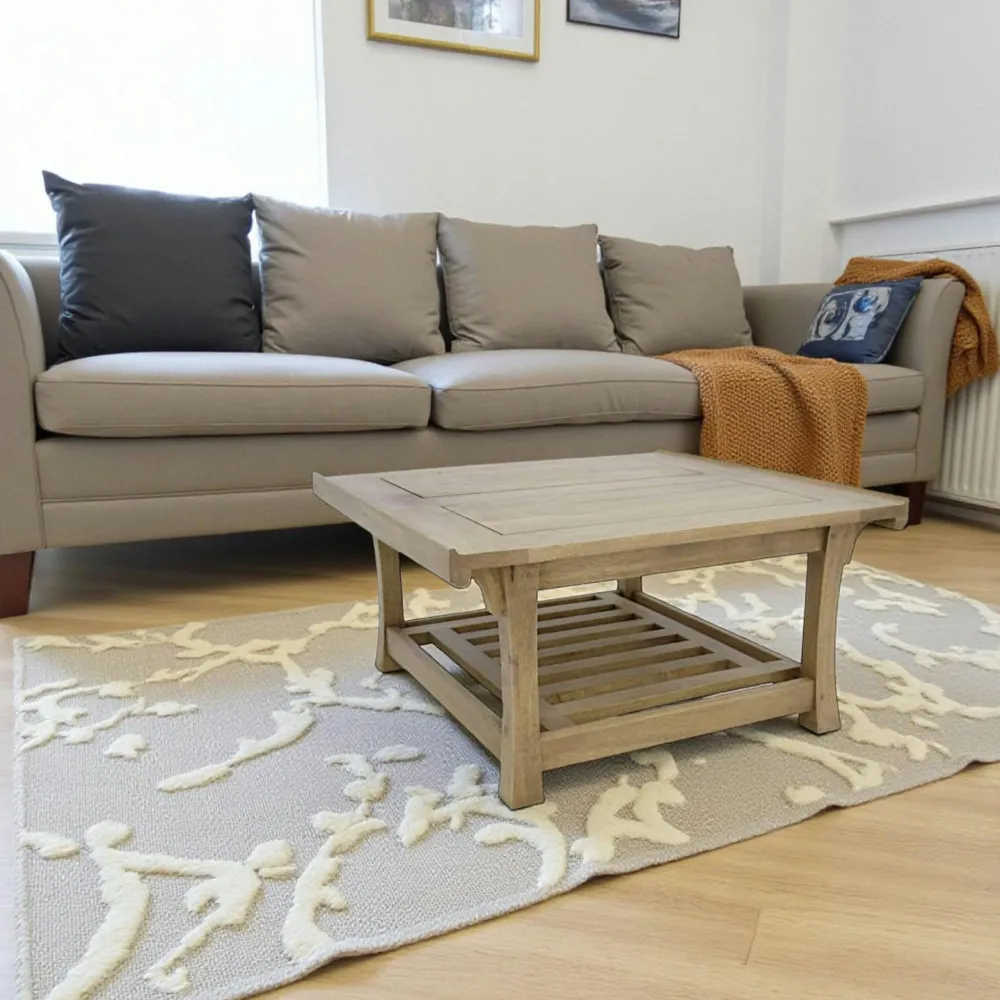 Consoles En Bois|Consoles En Bois|Maori Console Chinoise Hévéa double plateaux - dont un ajouré - et pieds galbés 115x40x76cm