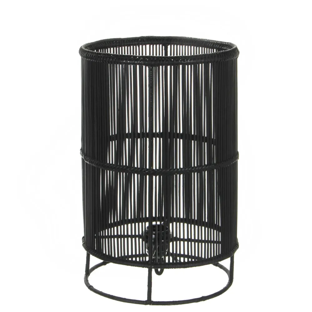 Consoles En Bois|Consoles En Bois|MARFA Console de salon noire ovale - pieds en V, effet bois