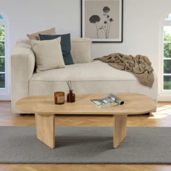 Consoles En Bois|Consoles En Bois|JENA Console d'entrée avec rangement, effet bois clair