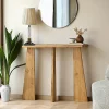 Consoles En Bois|Consoles En Bois|SITIA Console d'entrée en bois clair - 3 pieds