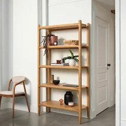 Consoles En Bois|Consoles En Bois|SITIA Console d'entrée en bois clair - 3 pieds