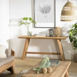Univers Déco·Maison De Campagne|Consoles En Bois|DENVER Console double plateau pin recyclé