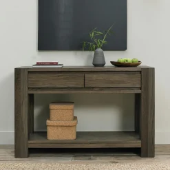 Consoles En Bois|Consoles En Bois|ALLEN Console en bois de chêne fumé