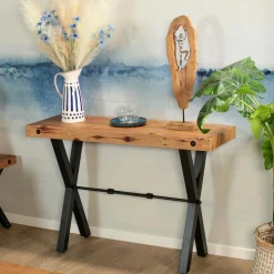 Consoles Industrielles|Consoles Industrielles|CALGARY Console industrielle en bois recyclé