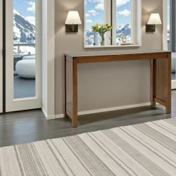 Consoles Scandinaves|Consoles En Bois|Attan Console moderne bois hévéa 120cm