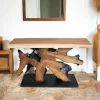 Consoles En Bois|Consoles En Bois|Arizona Console racine de teck plateau naturel