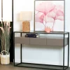 Univers Déco·Design Contemporain|Consoles En Bois|TORONTO Console verre et acier