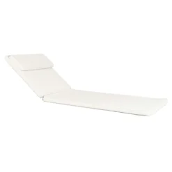 Transats / Bains De Soleil|MENDOZA Coussin blanc pour bain de soleil
