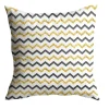 Textile·Coussins|IZMIR Coussin gris et jaune zébré – entretien facile