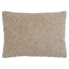 Textile·Coussins|BRUGES Coussin rectangulaire beige en bouclette