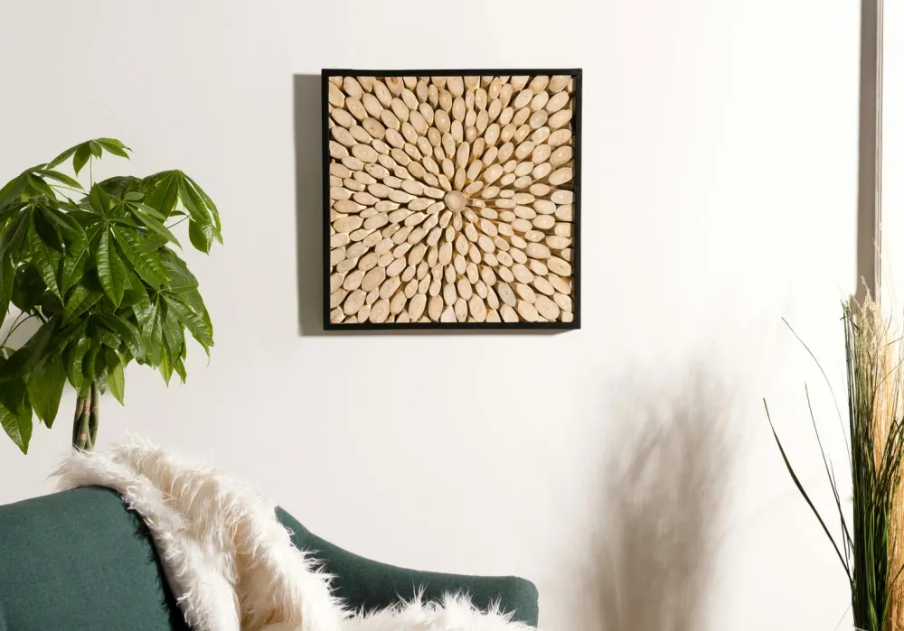 Décorations Murales| Décoration murale bois de teck graphique PM OTTAWA