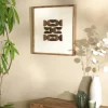 Univers Déco·Maison De Campagne|Décorations Murales|DENVER Décoration murale carrée motifs bois sur fond blanc