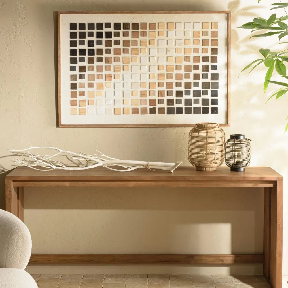 Univers Déco·Maison De Campagne|Décorations Murales|DENVER Décoration murale dégradé de mosaïques sur tissu 122 x 82 cm