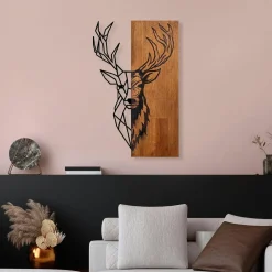 Décorations Murales| Décoration murale en métal et bois – arbre de vie