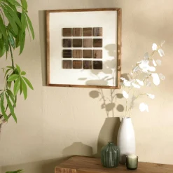 Univers Déco·Maison De Campagne|Décorations Murales|DENVER Décoration murale grille blanche sur fond noir